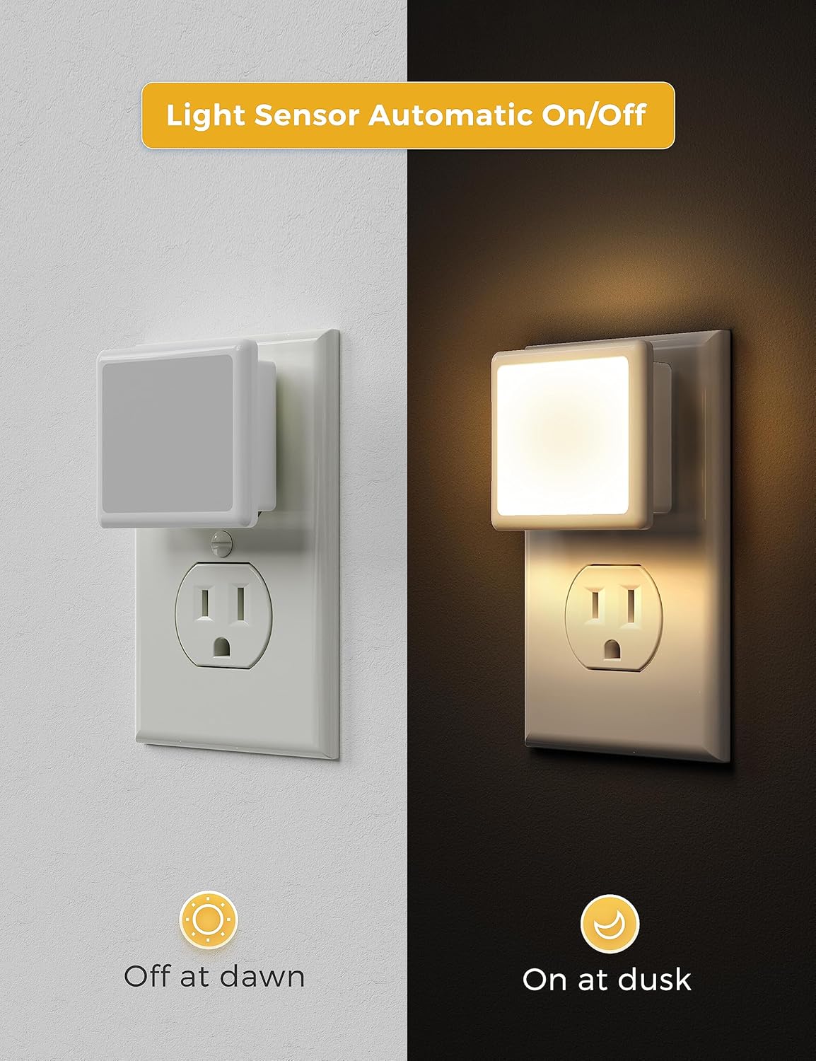 LED Night Light Plug into Wall