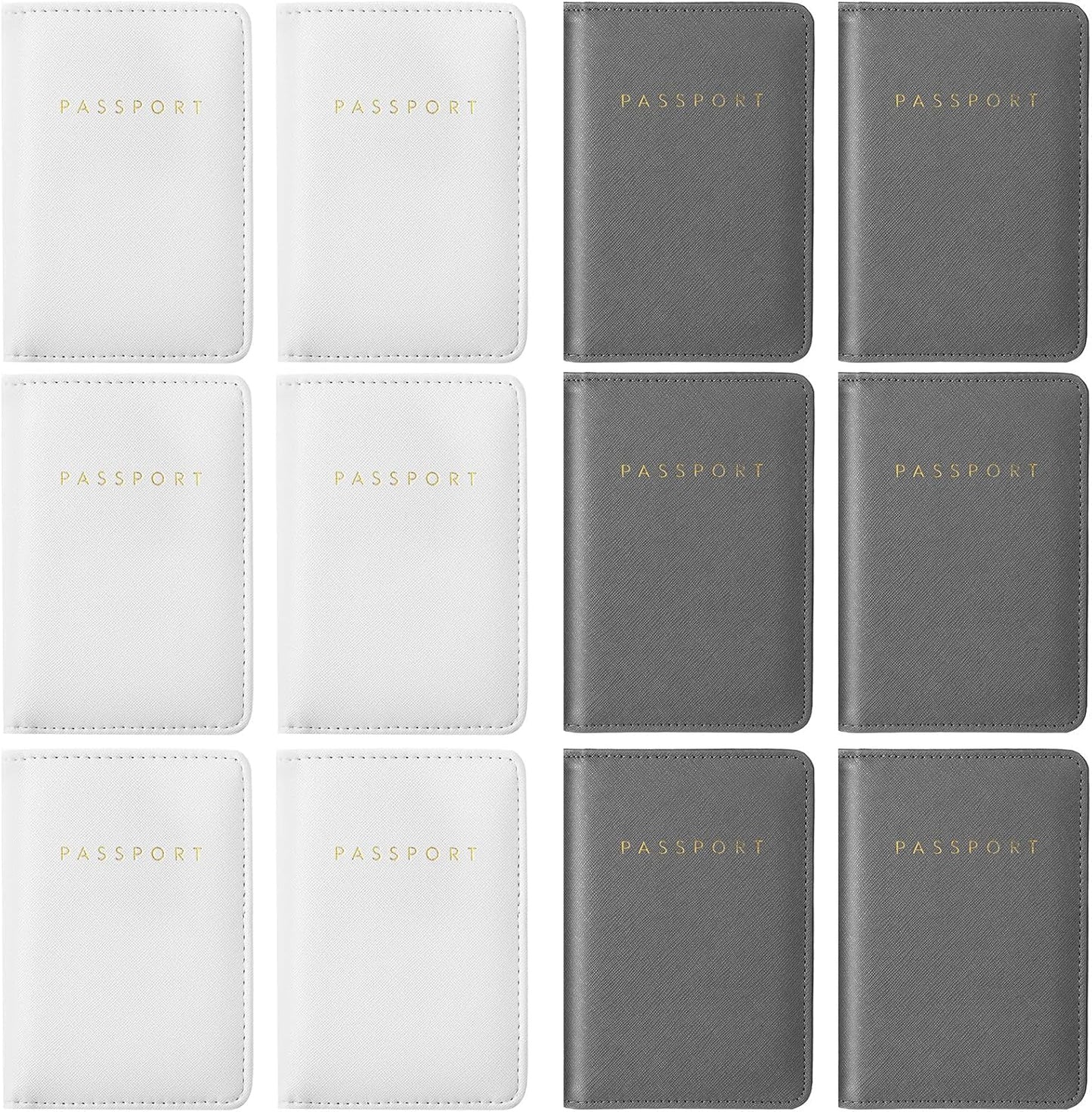 2 Passport Holder Cover Waterproof Leather Travel Wallets