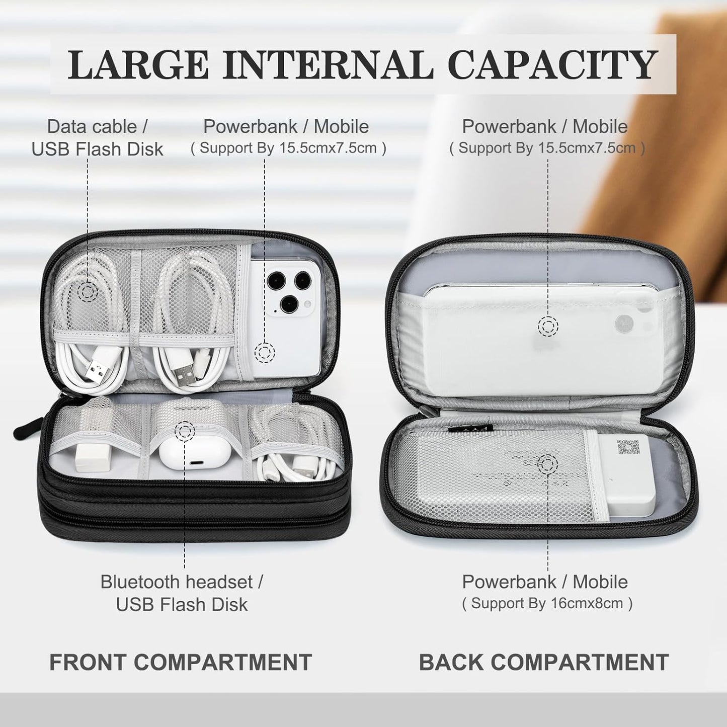 Travel Cable Organizer Pouch - Perfect for Cruise