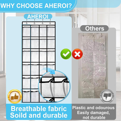 Over the Door Organizer for all your cruise items - 24 Mesh Pockets NOT PLASTIC