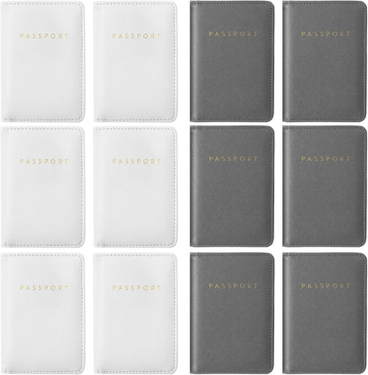 2 Passport Holder Cover Waterproof Leather Travel Wallets