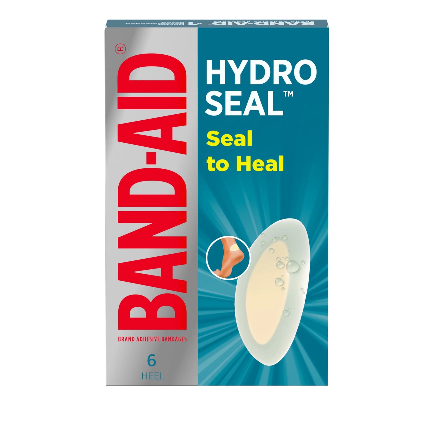 Brand Hydro Seal Hydrocolloid Gel Heel Bandages, 6 Count